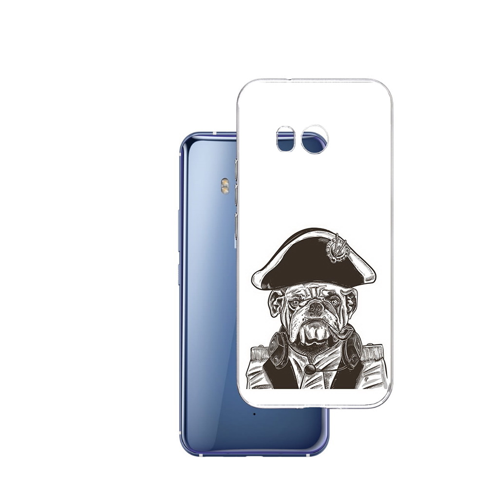

Чехол MyPads Tocco для HTC U11 мопс генерал, Прозрачный, Tocco