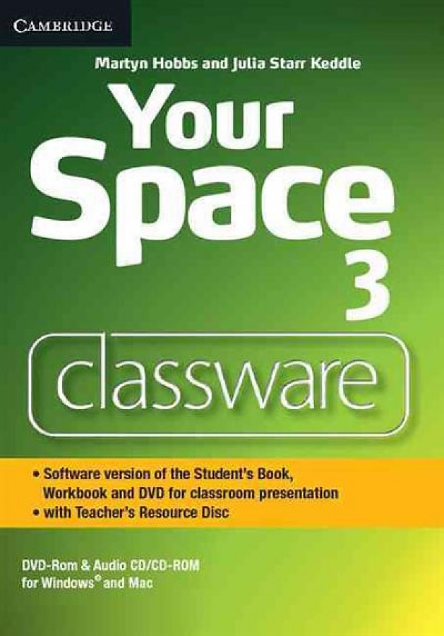 Is this your book. Your Space. Your Space 3 student's book. Your Space 3 Audio CD. Your Space 3 Workbook.