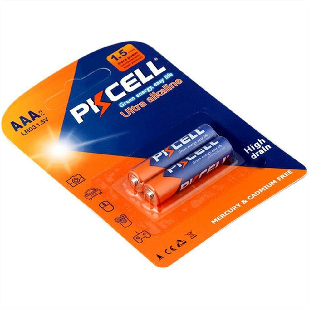 фото Батарейка pkcell lr03-2b тип - aaа 2 шт в блистере