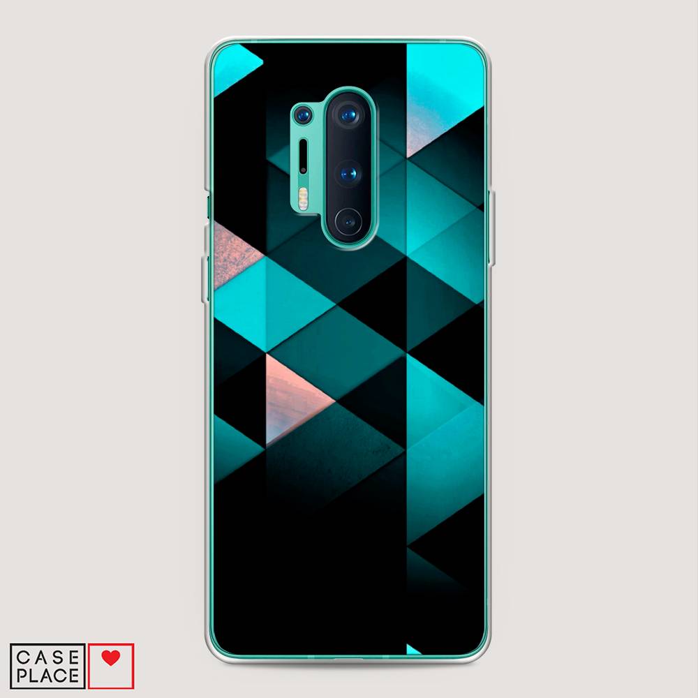 

Чехол Awog на OnePlus 8 Pro / ВанПлас 8 Pro "Геометрия 16", Голубой;черный, 151050-3