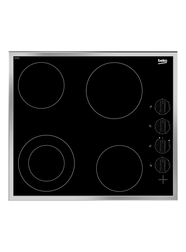 

Встраиваемая варочная панель электрическая Beko HIC64101X черный, HIC64101X