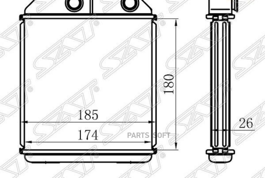 

Радиатор Отопителя Салона Mitsubishi Pajero/Montero Sport 98-09/L200 96-07 Sat арт. ST-MBY