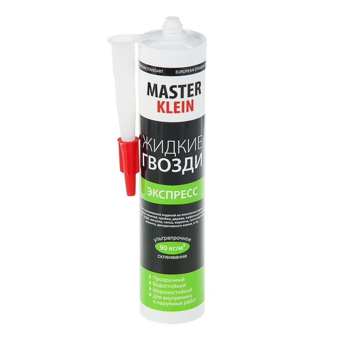 

Жидкие гвозди Master Klein, экспресс, прозрачные, 310 мл/260 г
