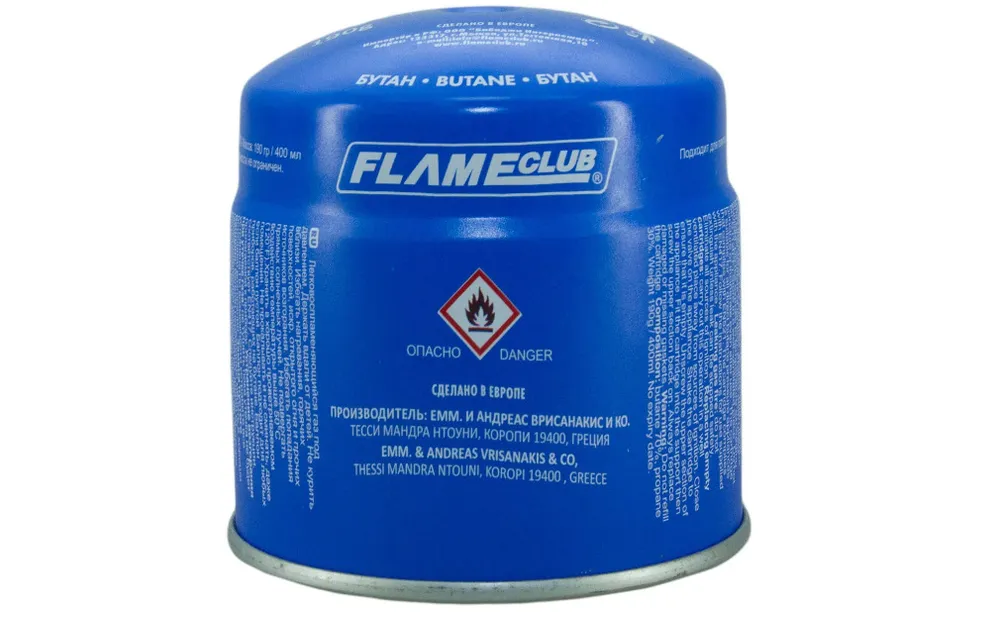 

Баллон газовый Flameclub G-190, 400 ml, прокольный, Греция, Синий, GAS 190 G