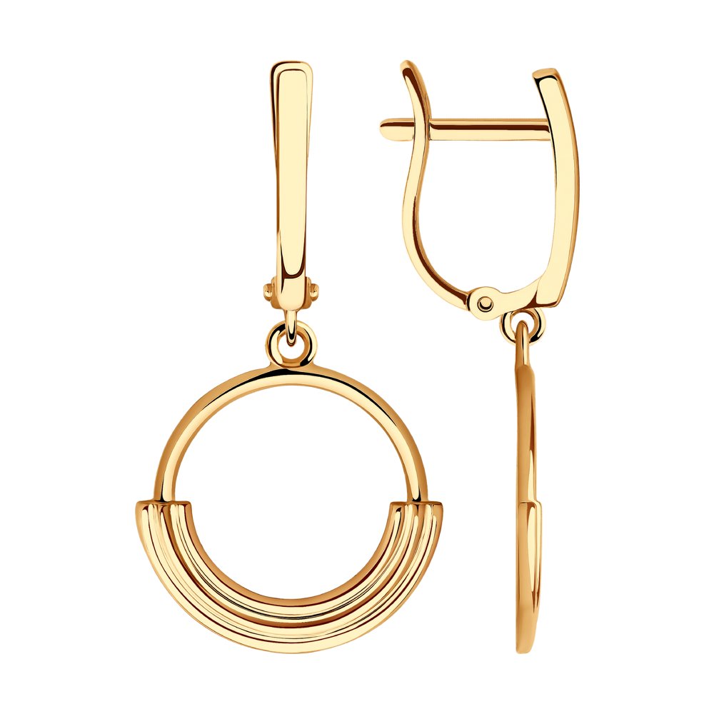 

Серьги подвески из красного золота SOKOLOV 029523, 029523