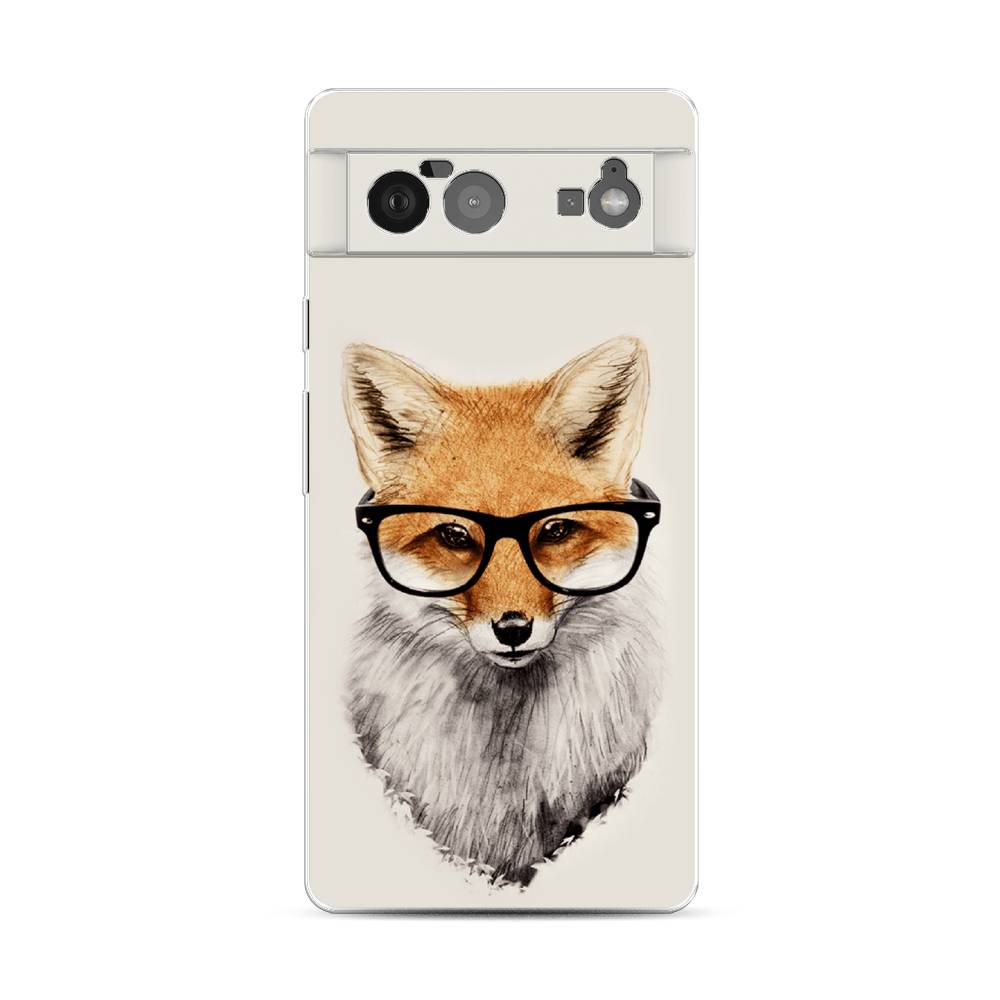 

Чехол Awog на Google Pixel 6 "Лиса в очках", Разноцветный, 270850-10