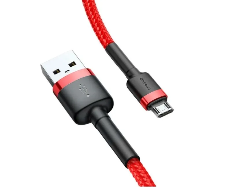 Baseus Кабель Baseus Cafule USB - microUSB red+black 1m