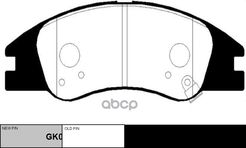 

Тормозные колодки Ctr передние gk0538