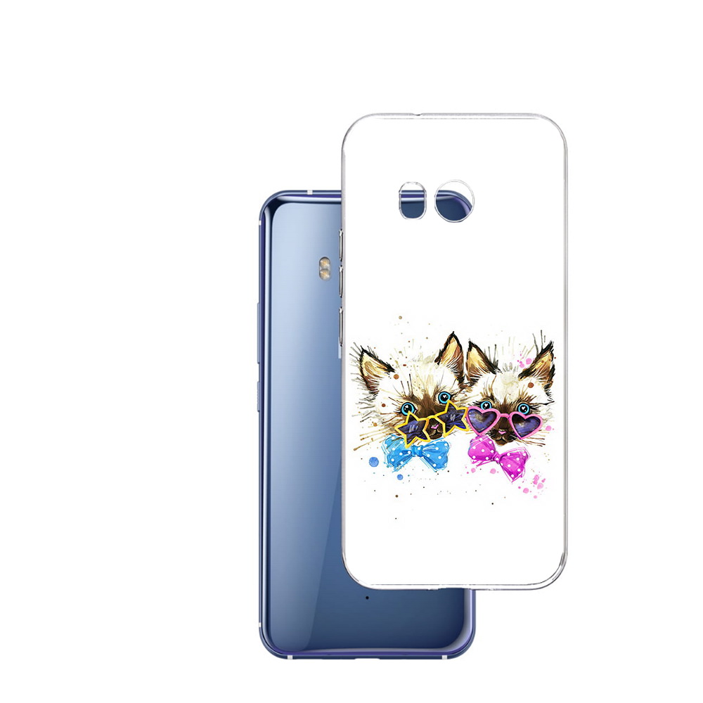 

Чехол MyPads Tocco для HTC U11 милые котята, Прозрачный, Tocco