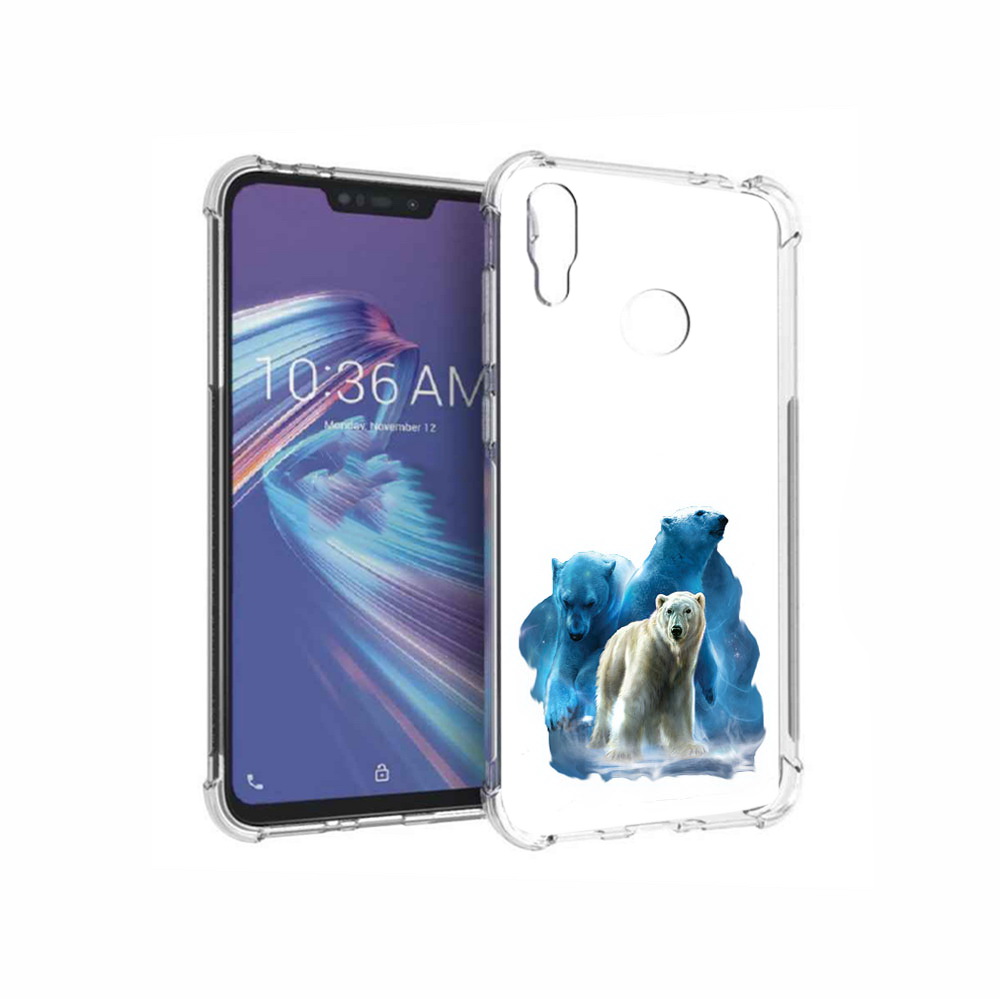 

Чехол MyPads Tocco для Asus ZenFone Max M2 (ZB633KL) полярный медведь, Прозрачный, Tocco