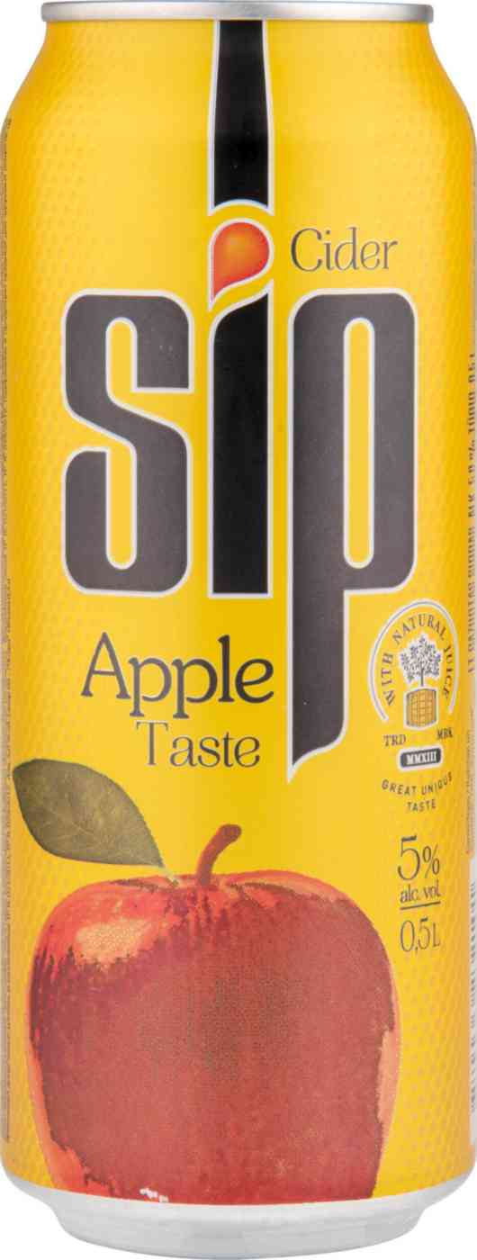 

Сидр Sip, сладкий, яблоко, 5 %, 0.5, л