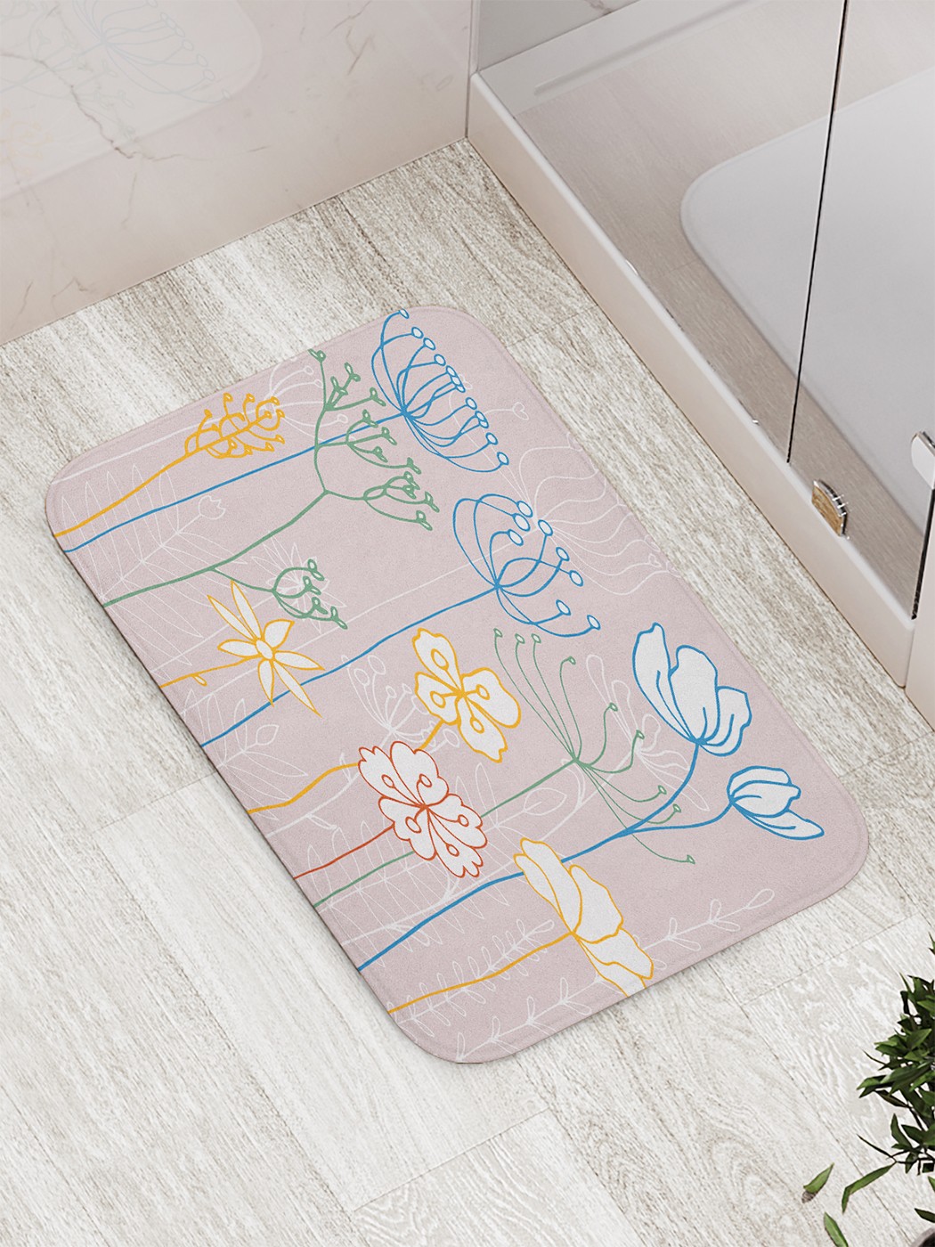 

Коврик противоскользящий для ванной, сауны, бассейна, 77х52 см bath_74423 JoyArty