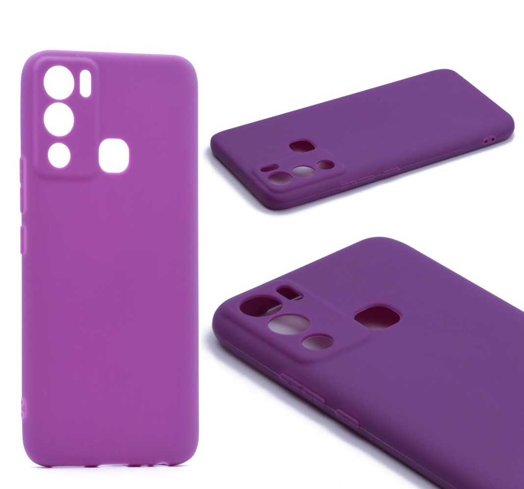 

Силиконовый чехол TPU Case матовый для Infinix Hot 12i фиолетовый
