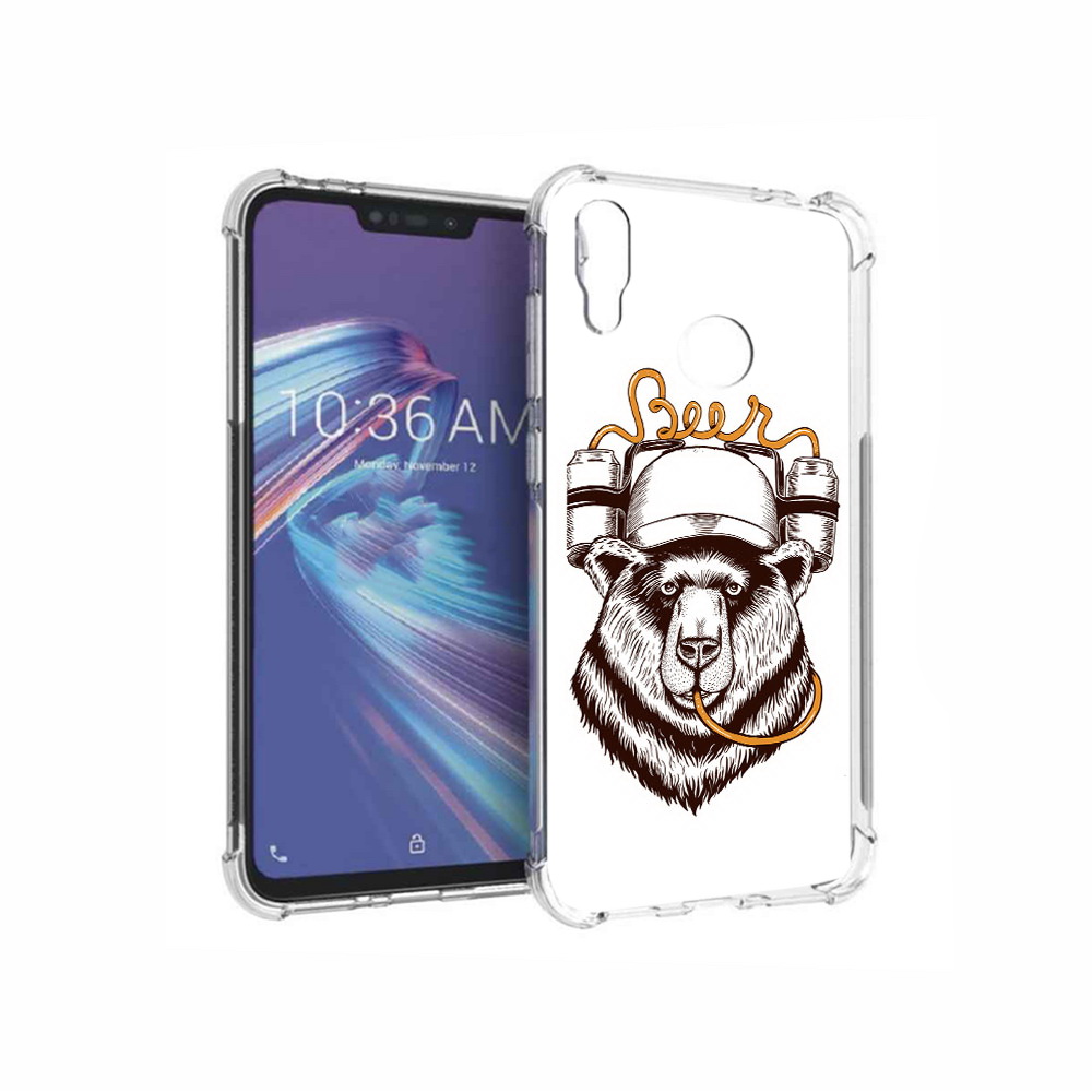 Чехол MyPads Tocco для Asus ZenFone Max M2 (ZB633KL) пивной медведь