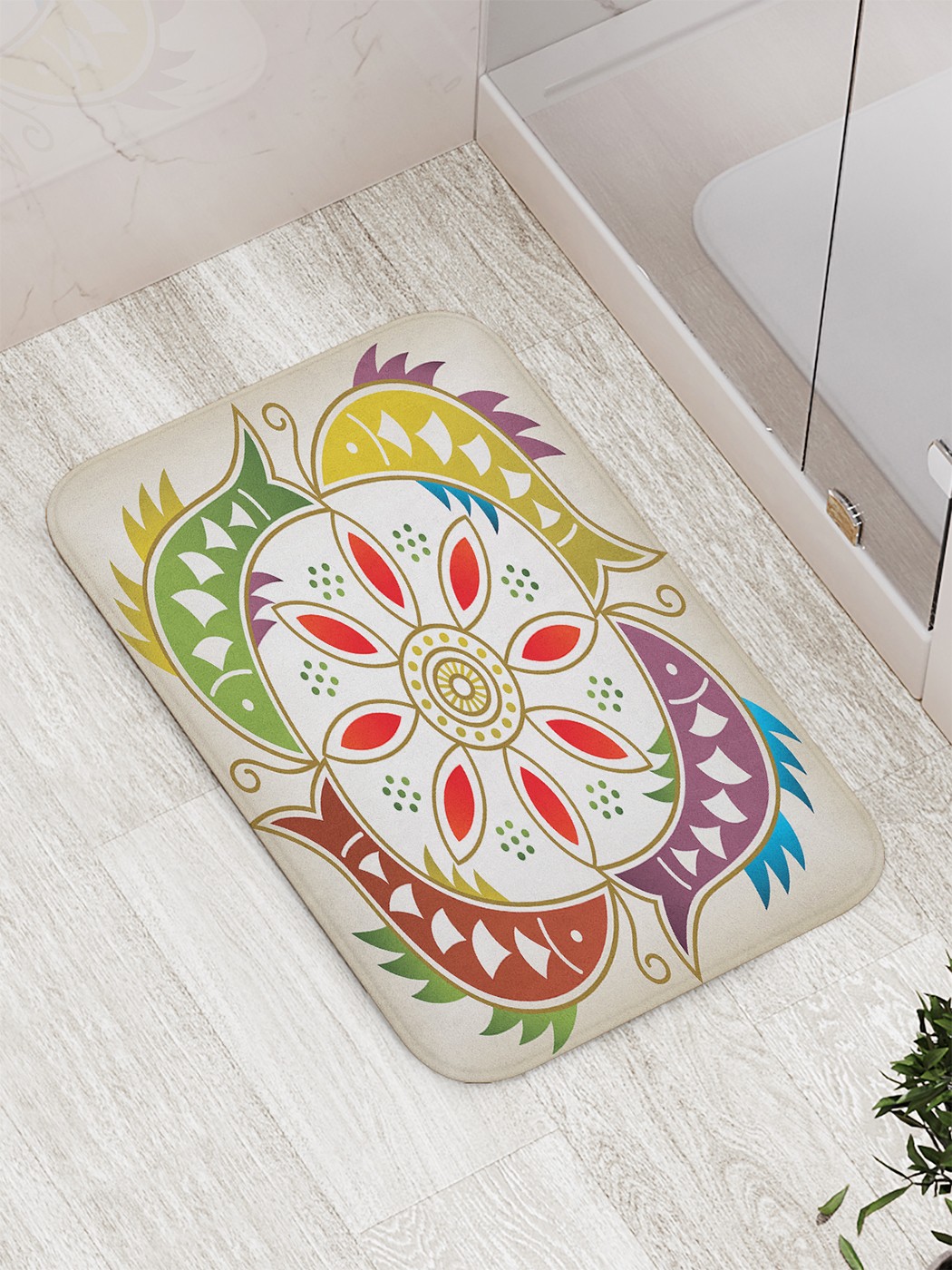 

Коврик противоскользящий для ванной, сауны, бассейна, 77х52 см bath_74410 JoyArty
