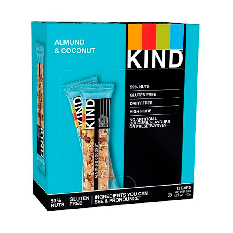 фото Батончик be-kind 12*40 г - миндаль, кокос, мед