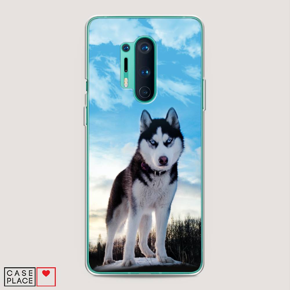 

Чехол Awog на OnePlus 8 Pro / ВанПлас 8 Pro "Хаски 3", Белый;черный;голубой, 151050-2