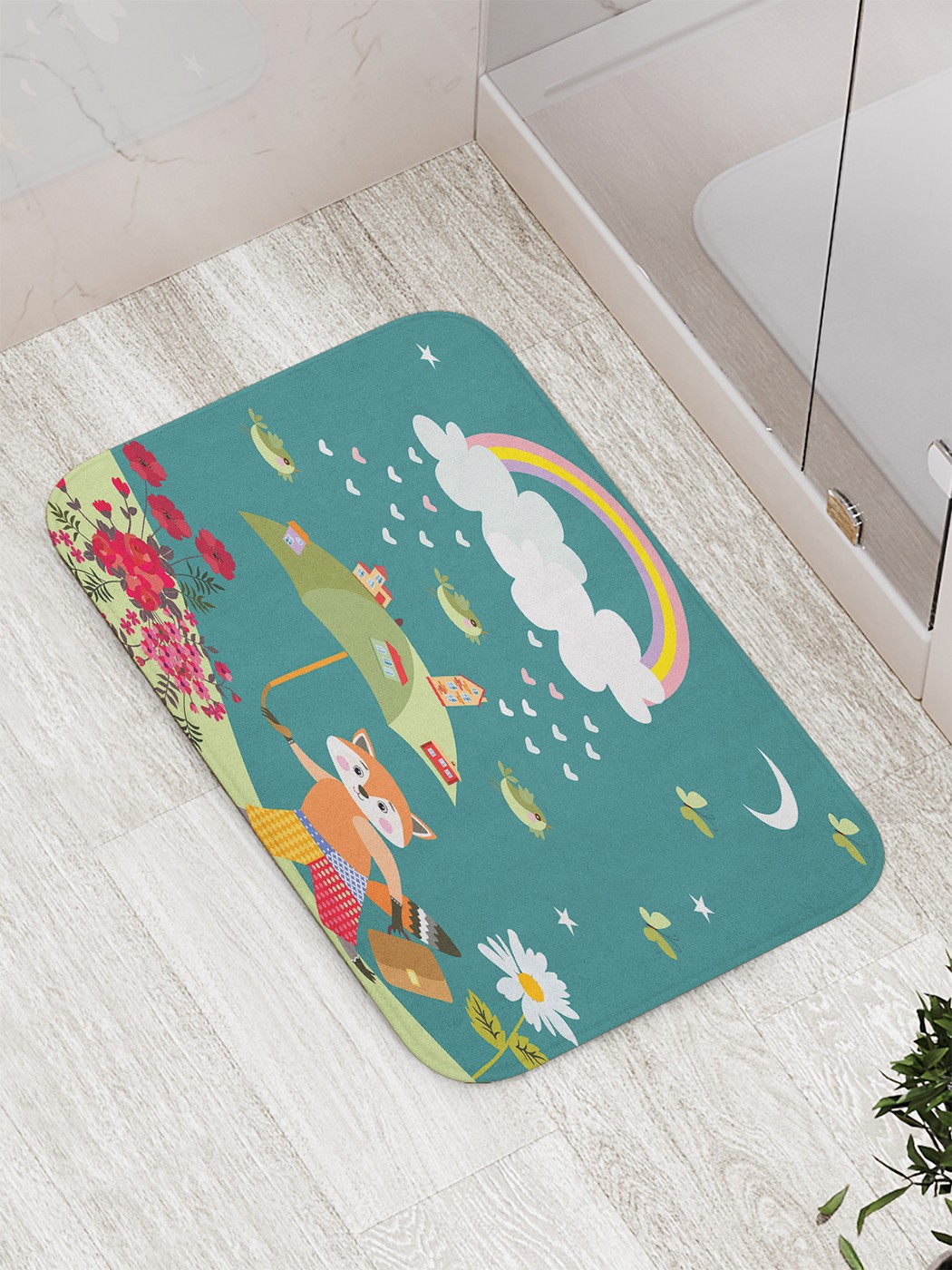 

Коврик противоскользящий для ванной, сауны, бассейна, 77х52 см bath_74396 JoyArty