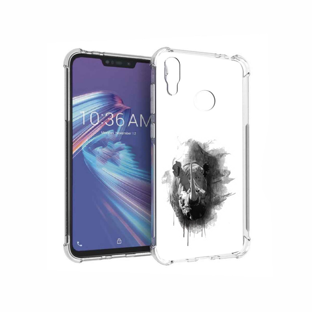 

Чехол MyPads Tocco для Asus ZenFone Max M2 (ZB633KL) носорог, Прозрачный, Tocco