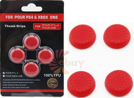 Накладки на стики геймпада Thumb grips (Защитные резинки на геймпад) Red