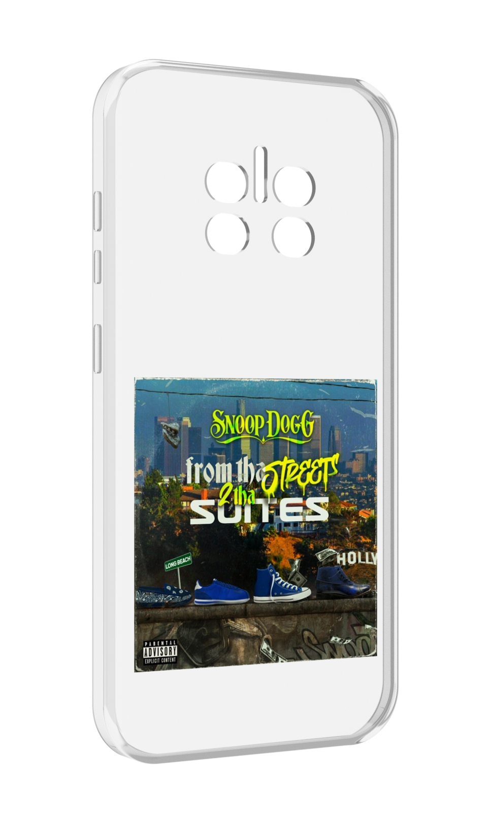 

Чехол Mypads Snoop Dogg From The Street 2 Tha Suites для Doogee V11, Прозрачный, Tocco