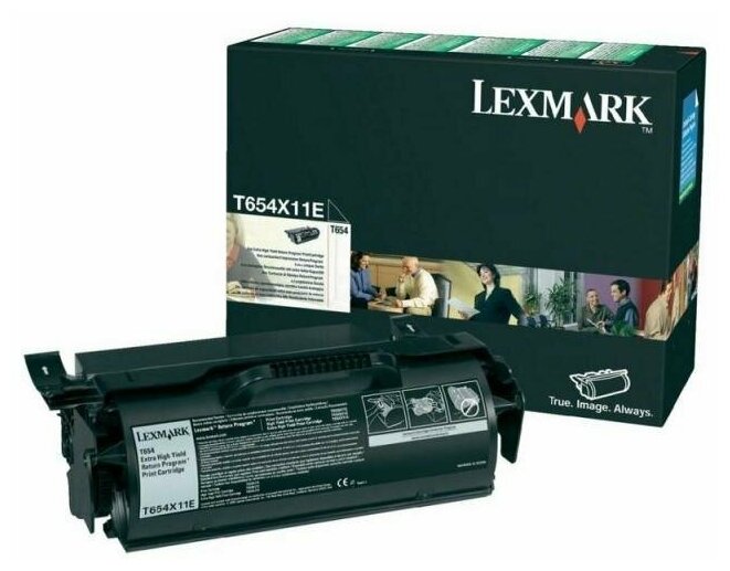 Картридж для лазерного принтера Lexmark T654X11E  черный, оригинальный