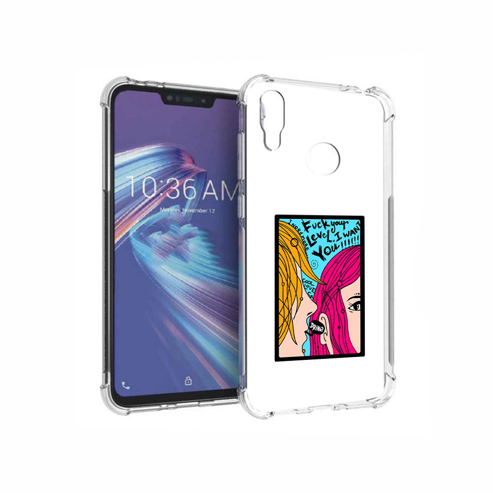 

Чехол MyPads Tocco для Asus ZenFone Max M2 (ZB633KL) Выпьем, Прозрачный, Tocco
