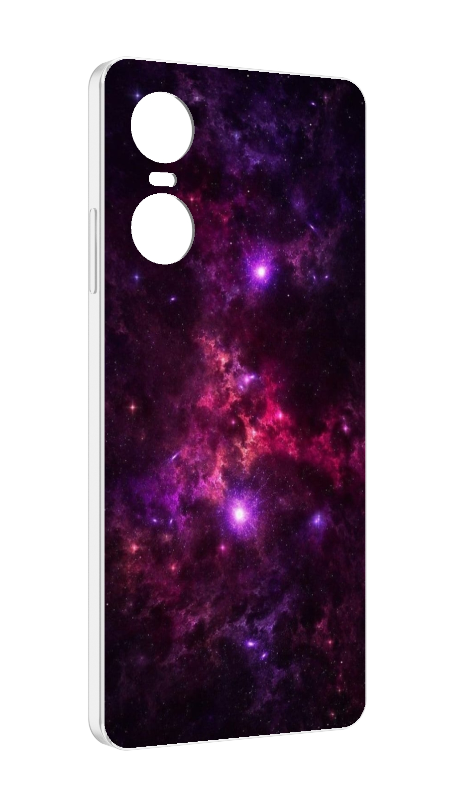 

Чехол MyPads фиолетовый-космос-с-облаками для Tecno Pop 6 Pro, Прозрачный, Tocco