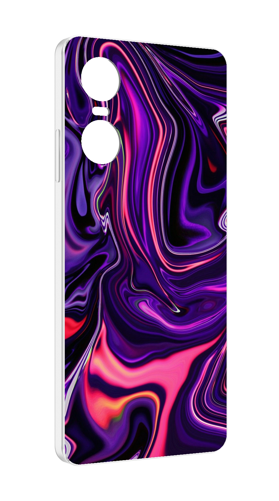 

Чехол MyPads фиолетовые краски для Tecno Pop 6 Pro, Прозрачный, Tocco