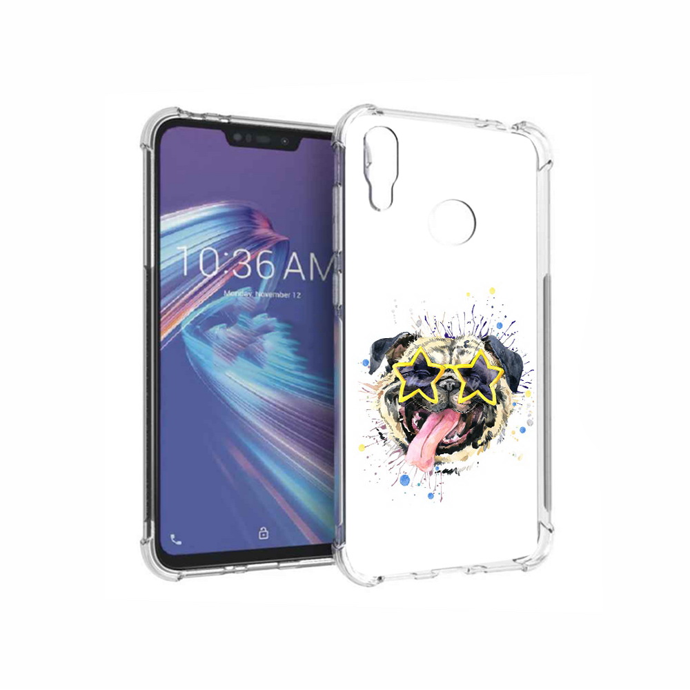 

Чехол MyPads Tocco для Asus ZenFone Max M2 (ZB633KL) мопс боксер, Прозрачный, Tocco