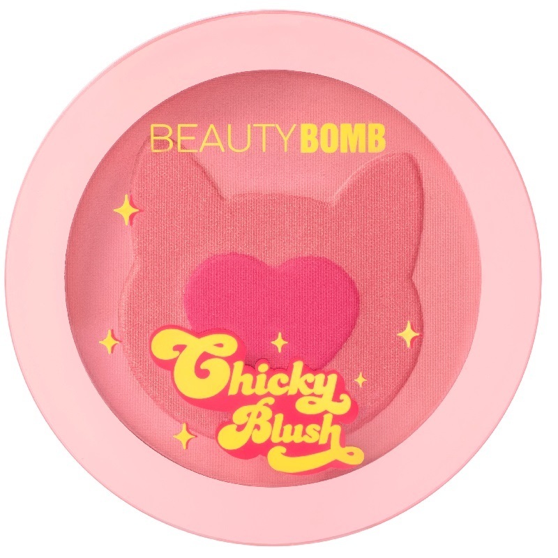 фото Румяна beauty bomb chicky blush, тон 02 pussy pussy