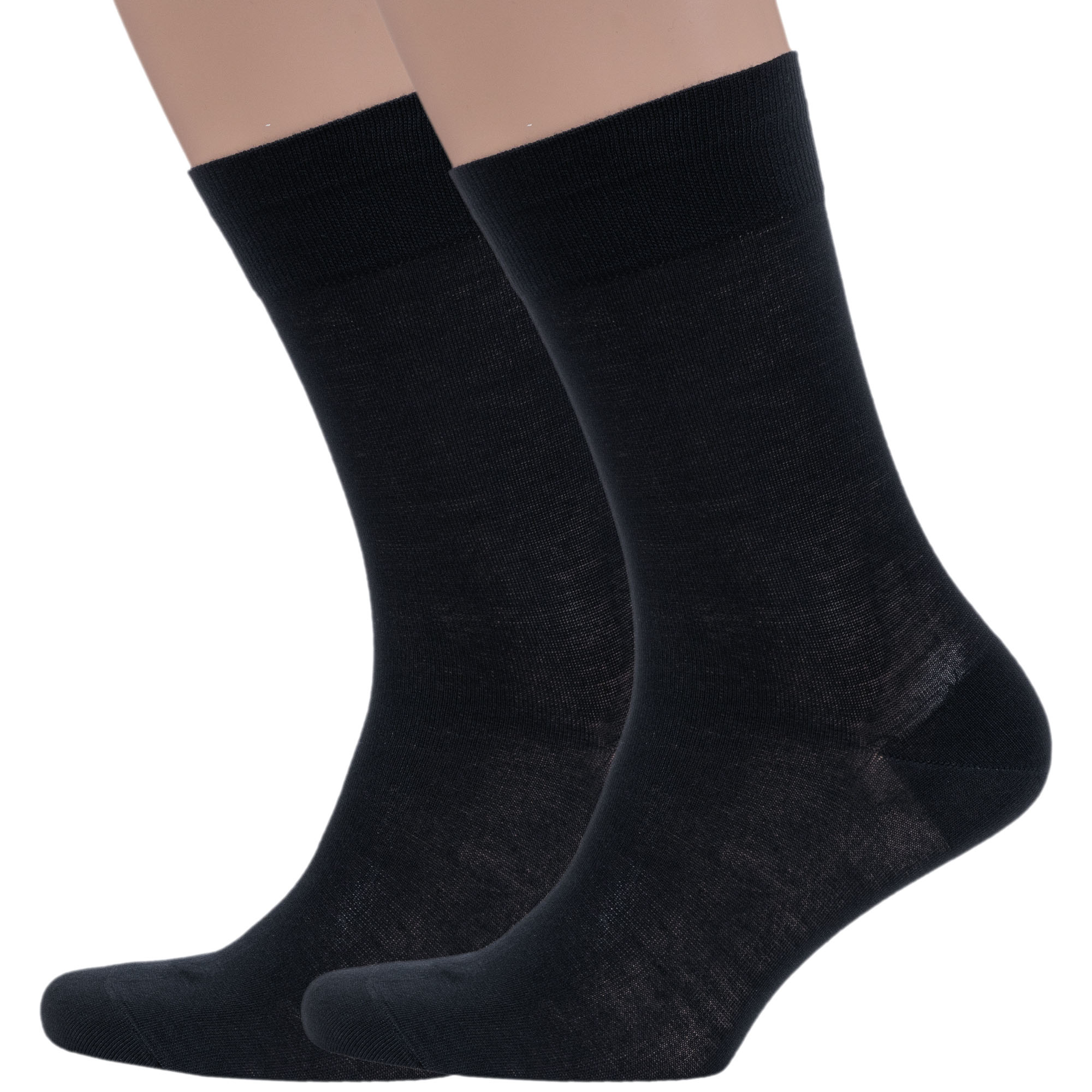 Комплект носков мужских Grinston socks 2-15D7 черных 29 2 пары 1333₽