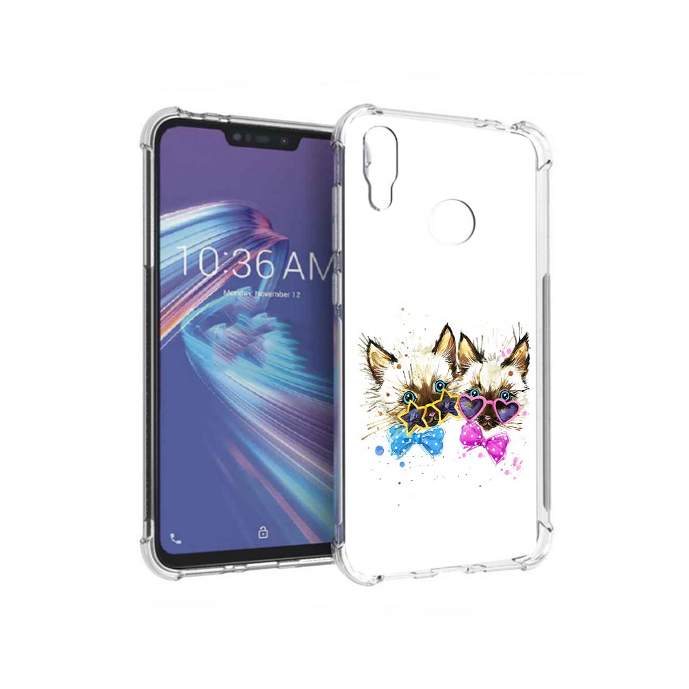 

Чехол MyPads Tocco для Asus ZenFone Max M2 (ZB633KL) милые котята, Прозрачный, Tocco