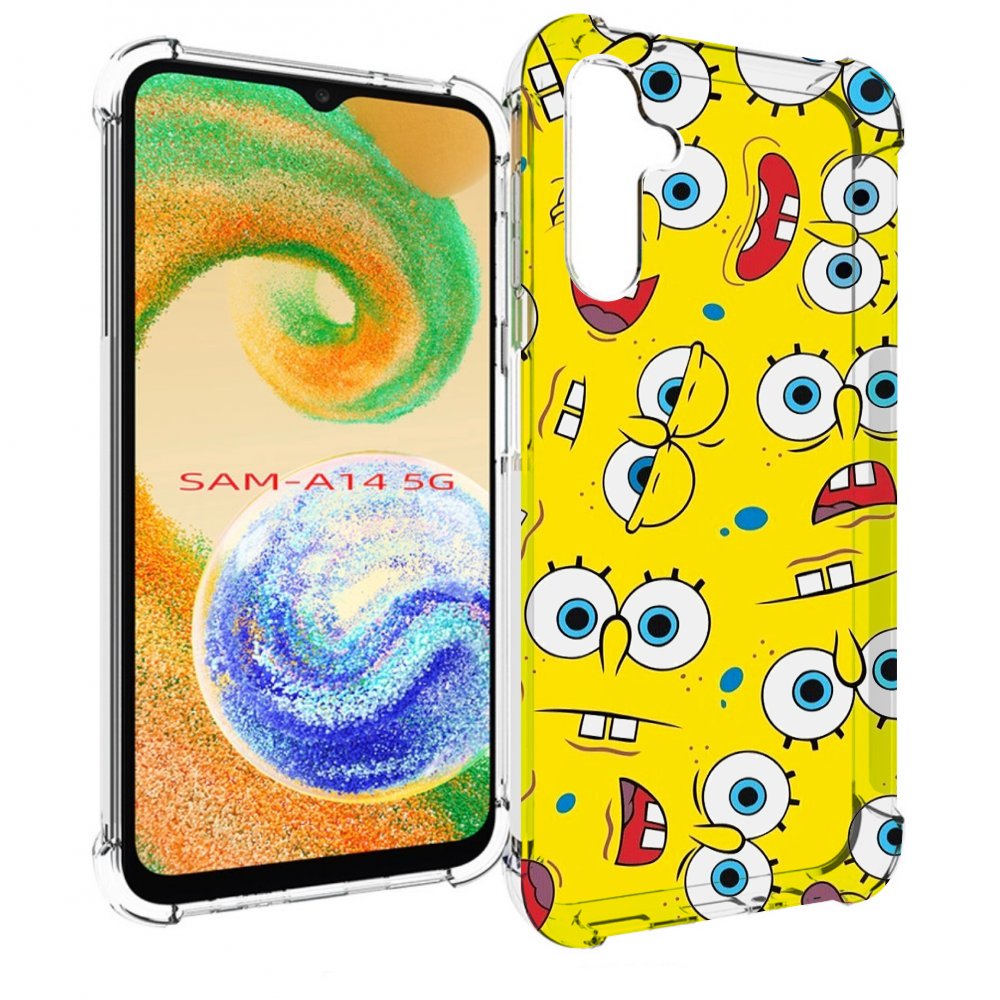 

Чехол MyPads много-спанч-боба для Samsung Galaxy A14 5G, Прозрачный, Tocco