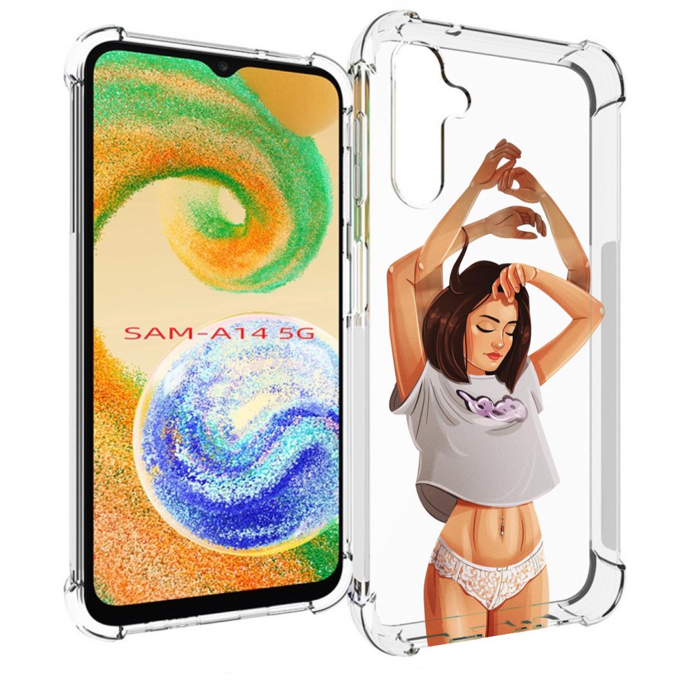 

Чехол MyPads много-рук женский для Samsung Galaxy A14 5G, Прозрачный, Tocco