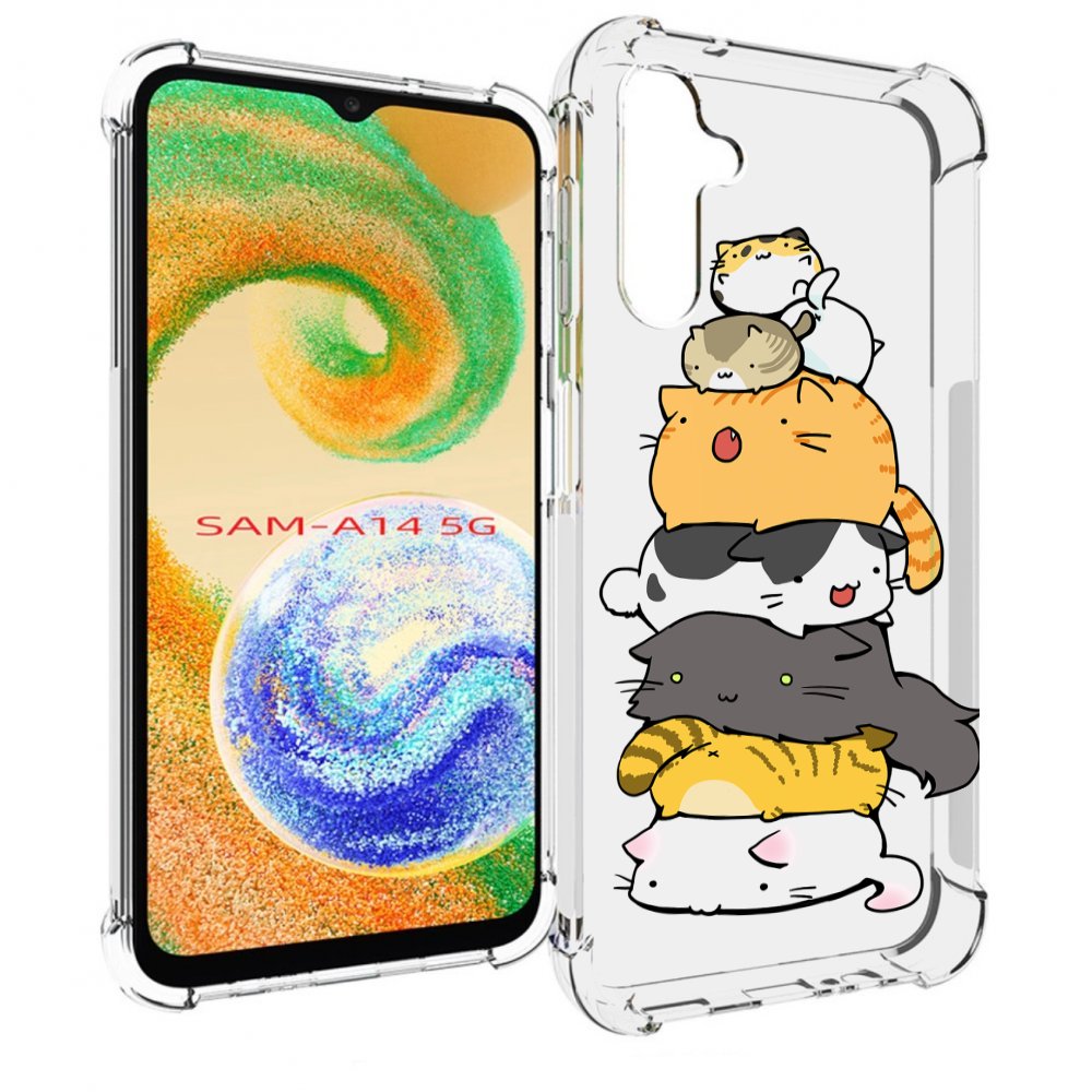 

Чехол MyPads много-маленьких-котиков для Samsung Galaxy A14 5G, Прозрачный, Tocco