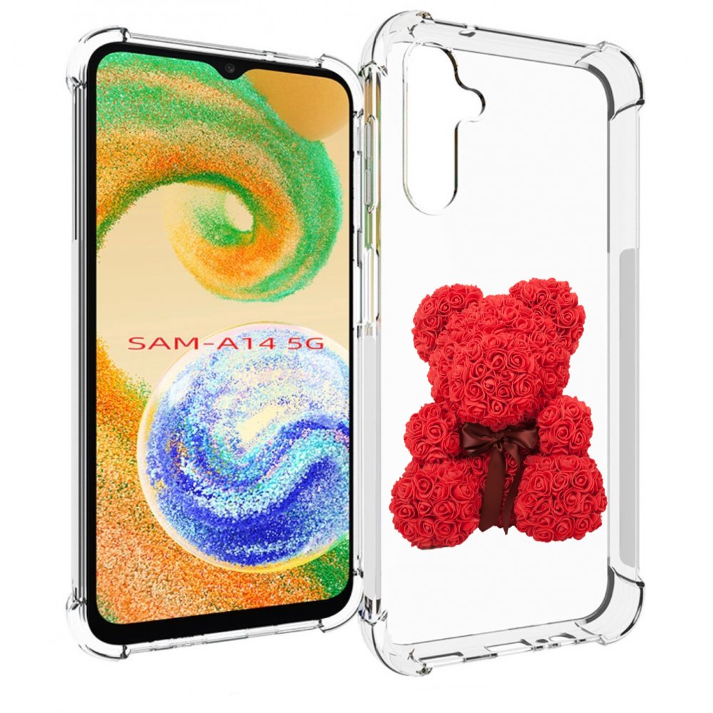 

Чехол MyPads мишка-из-розочек для Samsung Galaxy A14 5G, Прозрачный, Tocco
