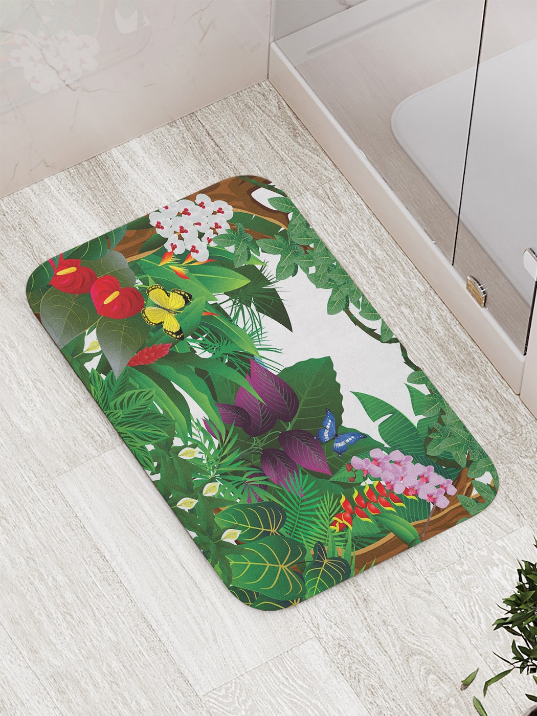 

Коврик противоскользящий для ванной, сауны, бассейна, 77х52 см bath_74252 JoyArty