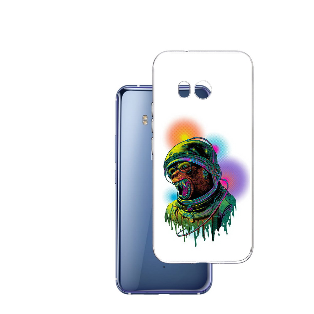 

Чехол MyPads Tocco для HTC U11 медведь космонавт, Прозрачный, Tocco