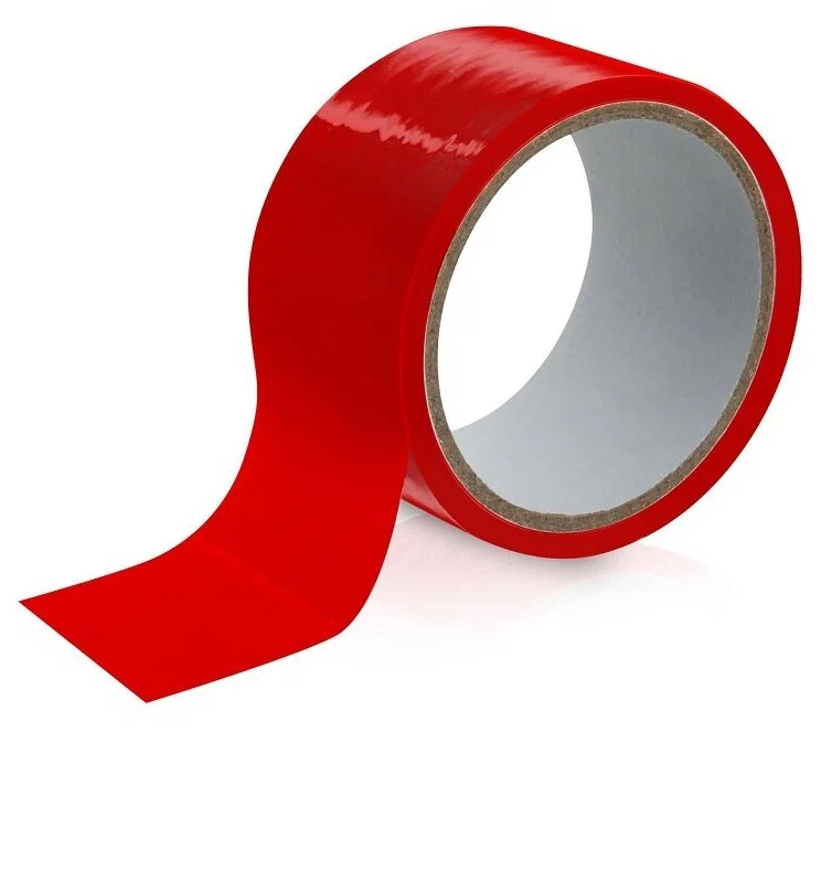 Красный скотч для фиксации - 15 м.