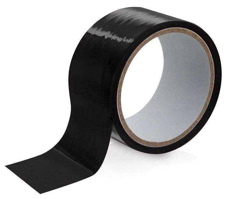 Черный скотч для фиксации - 15 м.