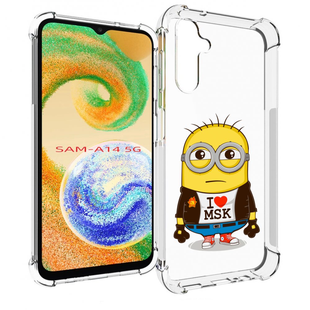 

Чехол MyPads миньон-я-люблю-Мск для Samsung Galaxy A14 5G, Прозрачный, Tocco