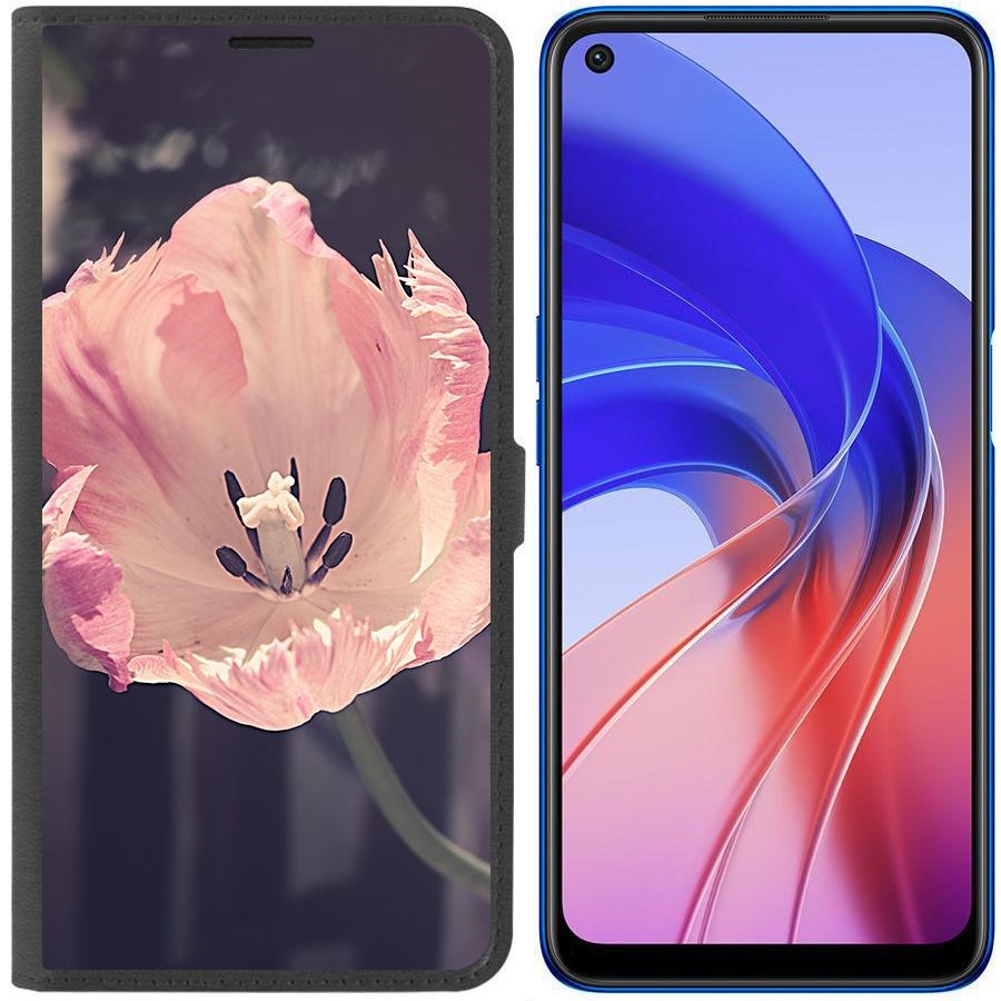 Чехол-книжка Eco Book для Oppo A55 Тюльпан