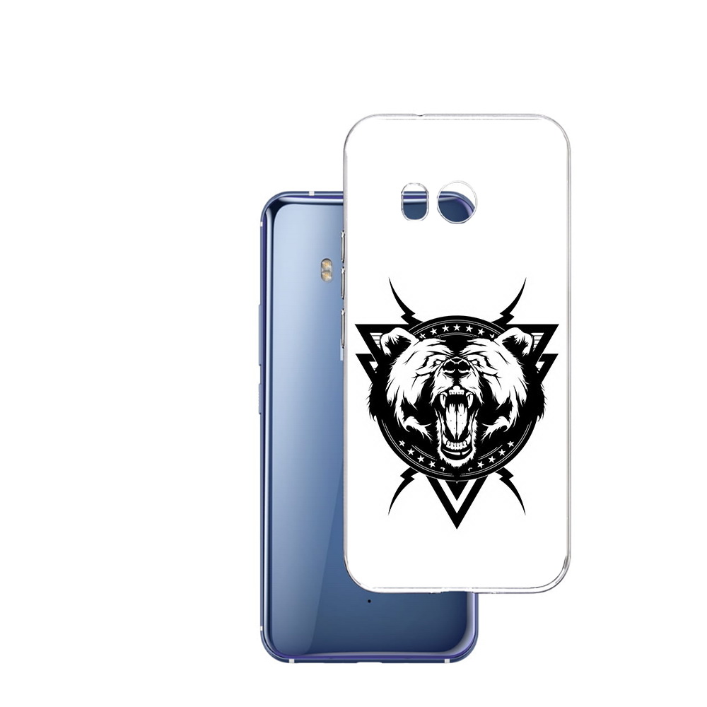

Чехол MyPads Tocco для HTC U11 медведь в треугольнике, Прозрачный, Tocco