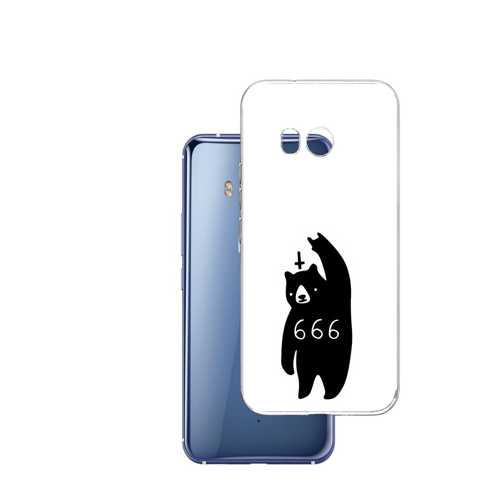 

Чехол MyPads Tocco для HTC U11 медведь 666, Прозрачный, Tocco