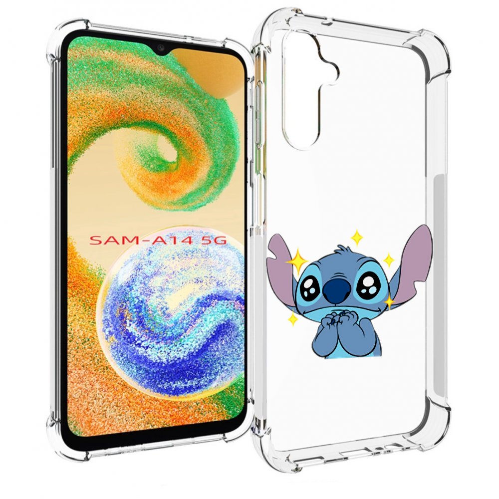 

Чехол MyPads милый-стич детский для Samsung Galaxy A14 5G, Прозрачный, Tocco
