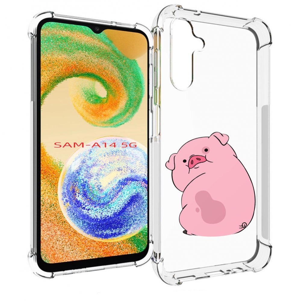 

Чехол MyPads милый-поросенок детский для Samsung Galaxy A14 5G, Прозрачный, Tocco