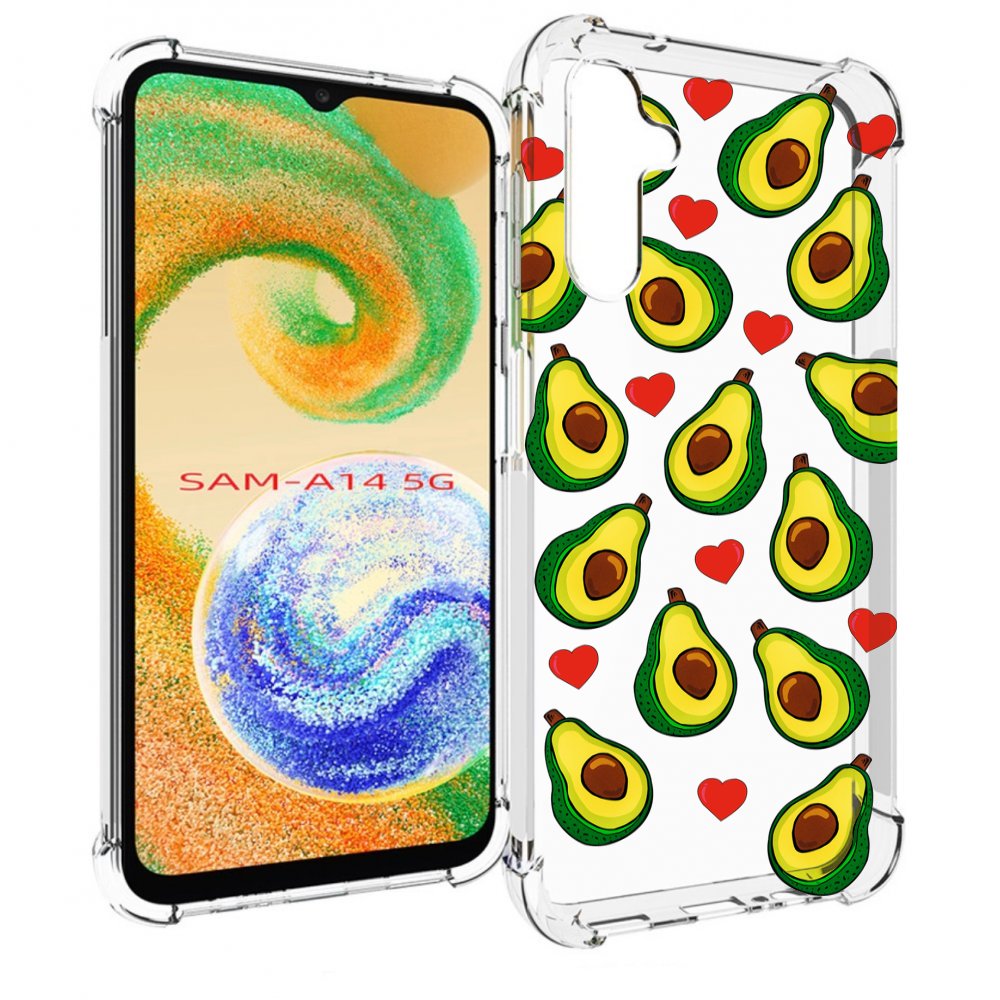 

Чехол MyPads миленькие-авокадо для Samsung Galaxy A14 5G, Прозрачный, Tocco