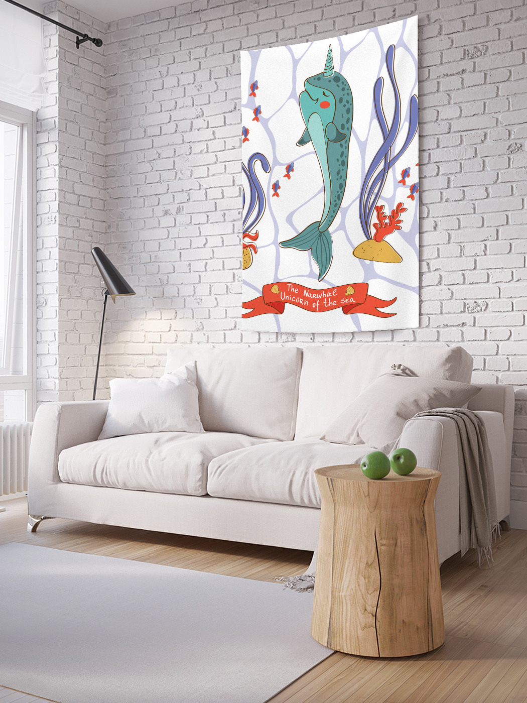 

Вертикальное фотопанно на стену JoyArty Нарисованная рыба 150x200 см, Нарисованная рыба