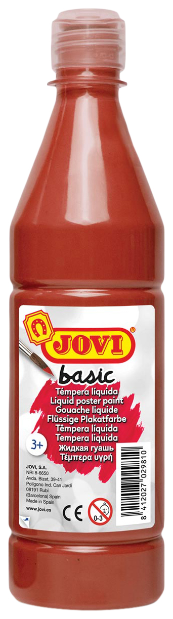 фото Гуашь jovi basic коричневая 500 мл